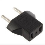 Adapter przejściówka US/EU Czarny