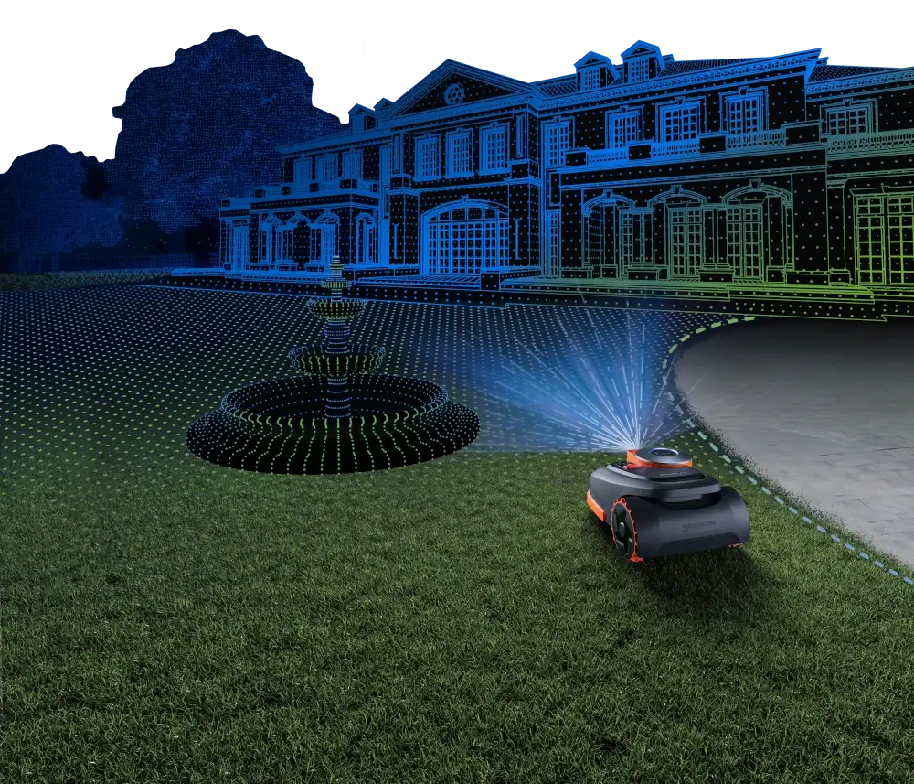 Segway Navimow H230 – wizualizacja pracy czujników i nawigacji, precyzyjne mapowanie oraz prowadzenie