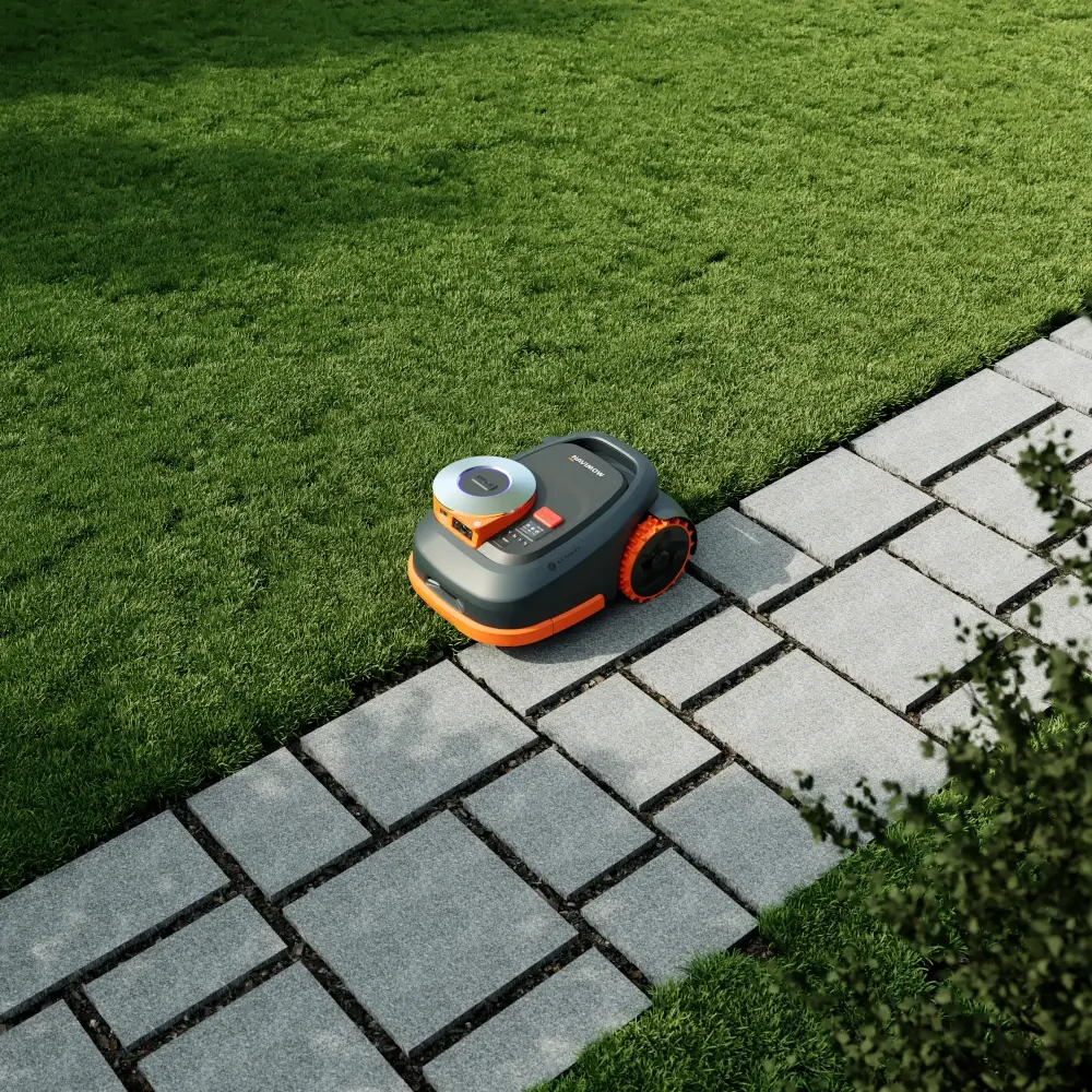 Segway Navimow H230 – prowadzenie wzdłuż ścieżki, precyzyjne koszenie przy obrzeżu