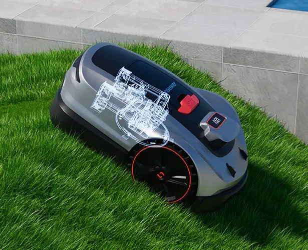 Adaptacyjny system koszenia w Sunseeker X3 RTK – koszenie na nierównym terenie