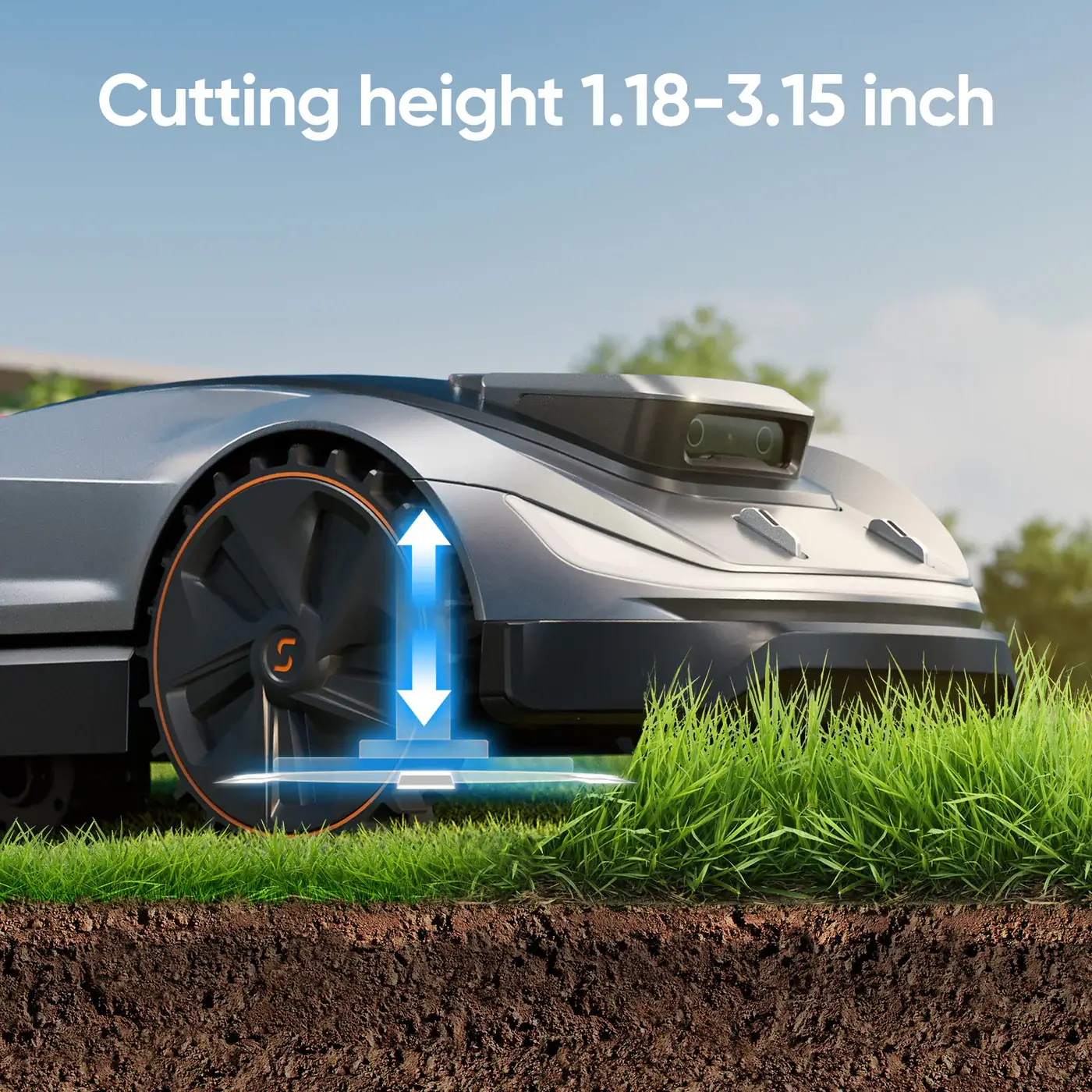 Sunseeker Elite X5 – regulacja wysokości koszenia 20-60mm